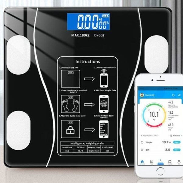 Balance impédancemètre intelligente sans fil avec application pour smartphone et compatible Bluetooth