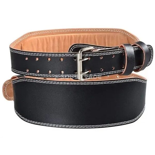 Ceinture de musculation large en cuir PU pour haltérophilie entraînement de force protection de la taille et du dos