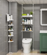 Étagère de rangement sur pied Multifonction Pour toilettes, salle de bain, machine à laver – Image 2
