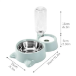 Gamelle Double Automatique Eau & Nourriture pour Animaux – Image 2