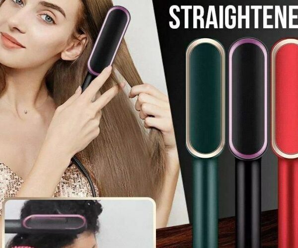 straight comb  فرشاة شعر كهربائية 2 في 1