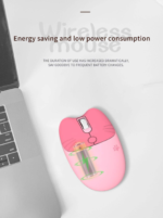 Souris sans fil 2.4G Souris Sans Fil Patte de Chat Dessin Animé Silencieuse – Image 3