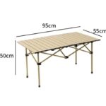 Table de Camping Pliante 5 en 1 avec 4 Chaises et Sac de Transport – Idéale pour Pique-niques et Voyages – Image 9