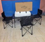 Table de Camping Pliante 5 en 1 avec 4 Chaises et Sac de Transport – Idéale pour Pique-niques et Voyages – Image 8