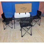 Table de Camping Pliante 5 en 1 avec 4 Chaises et Sac de Transport – Idéale pour Pique-niques et Voyages – Image 8
