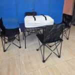Table de Camping Pliante 5 en 1 avec 4 Chaises et Sac de Transport – Idéale pour Pique-niques et Voyages – Image 7