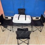 Table de Camping Pliante 5 en 1 avec 4 Chaises et Sac de Transport – Idéale pour Pique-niques et Voyages – Image 6