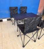 Table de Camping Pliante 5 en 1 avec 4 Chaises et Sac de Transport – Idéale pour Pique-niques et Voyages – Image 5
