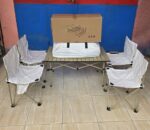 Table de Camping Pliante 5 en 1 avec 4 Chaises et Sac de Transport – Idéale pour Pique-niques et Voyages – Image 4