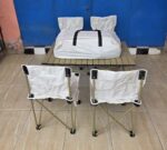 Table de Camping Pliante 5 en 1 avec 4 Chaises et Sac de Transport – Idéale pour Pique-niques et Voyages – Image 3