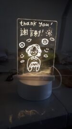 Tableau de dessin LED DIY, tableau de messages lumineux en acrylique avec stylo effaçable – Image 4