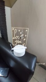Tableau de dessin LED DIY, tableau de messages lumineux en acrylique avec stylo effaçable – Image 5