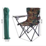 Chaise Pliante de Camping Militaire avec Porte-Gobelet – Portable et Robuste – Image 3