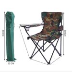 Chaise Pliante de Camping Militaire avec Porte-Gobelet – Portable et Robuste – Image 3