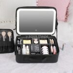 Sac de maquillage LED portable avec miroir Grande taille – Image 12