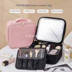 Sac de maquillage LED portable avec miroir Grande taille – Image 10