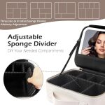 Sac de maquillage LED portable avec miroir Grande taille – Image 5
