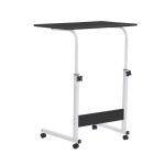 Bureau d'Ordinateur Portable Réglable avec Roulettes – Table Mobile pour Lit, Canapé et Bureau | Hauteur Ajustable 62 à 90 cm – Image 9
