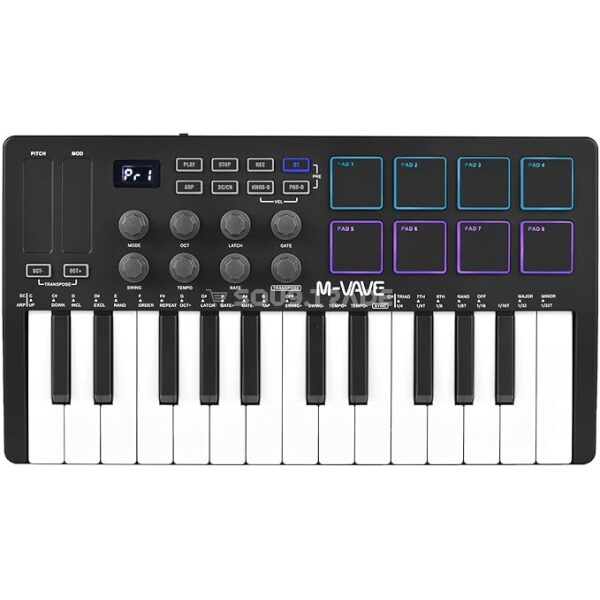 Clavier de commande MIDI 25 touches Mini clavier portable