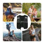 Gilet de Running Léger Multi-Poches – Sac de Poitrine Ajustable avec Support Téléphone et Porte-Bouteille d'Eau – Image 2