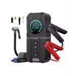 Démarreur de Batterie 1000A avec Compresseur d'Air 150 PSI – Booster de Voiture Portable 2 en 1