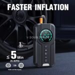 Démarreur de Batterie 1000A avec Compresseur d'Air 150 PSI – Booster de Voiture Portable 2 en 1 – Image 3