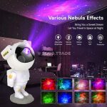 Lampe Astronaute Galaxy avec Haut-Parleur Bluetooth et Télécommande – Veilleuse LED Multicolore Projecteur d'Ambiance – Image 3