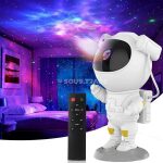 Lampe Astronaute Galaxy avec Haut-Parleur Bluetooth et Télécommande – Veilleuse LED Multicolore Projecteur d'Ambiance – Image 4