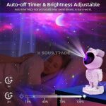 Lampe Astronaute Galaxy avec Haut-Parleur Bluetooth et Télécommande – Veilleuse LED Multicolore Projecteur d'Ambiance – Image 5