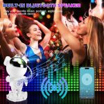 Lampe Astronaute Galaxy avec Haut-Parleur Bluetooth et Télécommande – Veilleuse LED Multicolore Projecteur d'Ambiance – Image 7