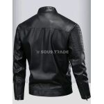 Veste en Cuir Homme Style Motard – Blouson Casual Élégant pour Printemps et Automne – Image 2