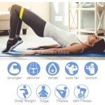 Bandes de Résistance Fitness 5 Pièces – Élastiques de Musculation, Yoga, Squat, Jambes et Fessiers – Image 10
